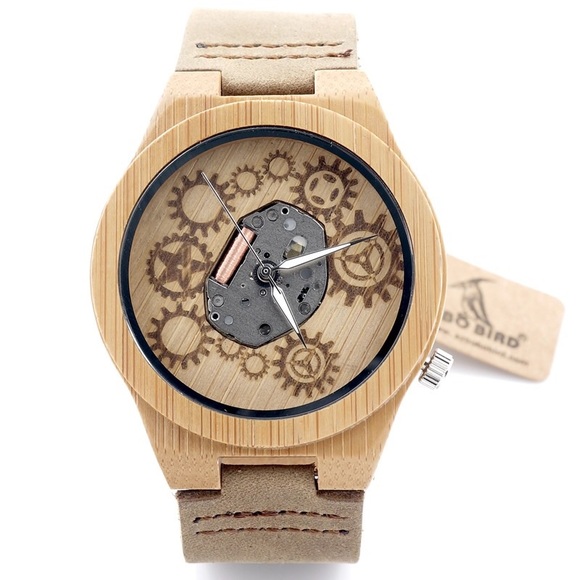 "Georgie" Gearwheel Dial Bamboo Quartz - Picture 3 of 7